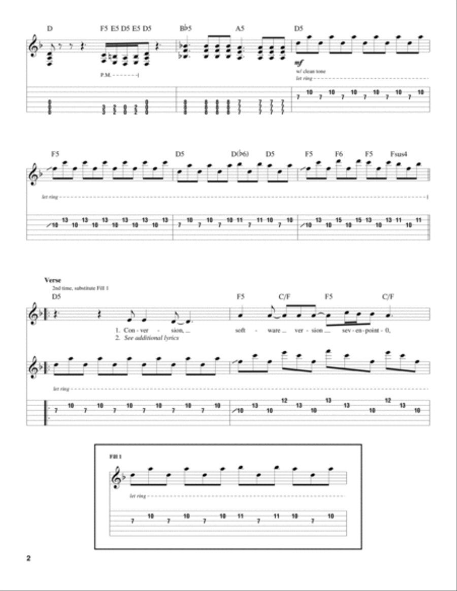 Toxicity by System of a Down Electric Guitar Digital Sheet