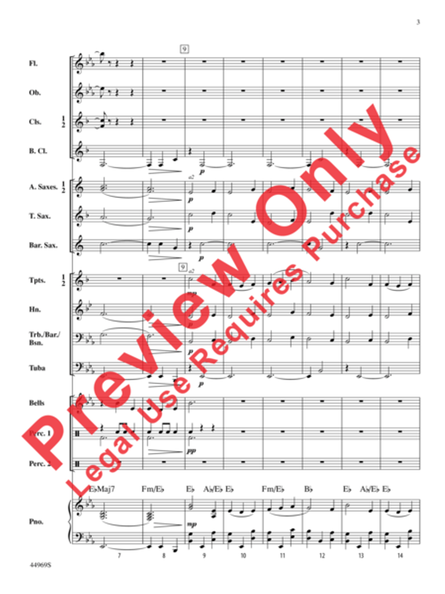 A Carol Français Concert Band scores gallery preview page 4