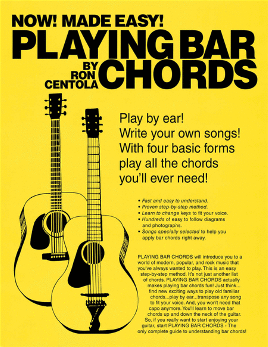 Playing Bar Chords Guitar scores gallery preview page 1