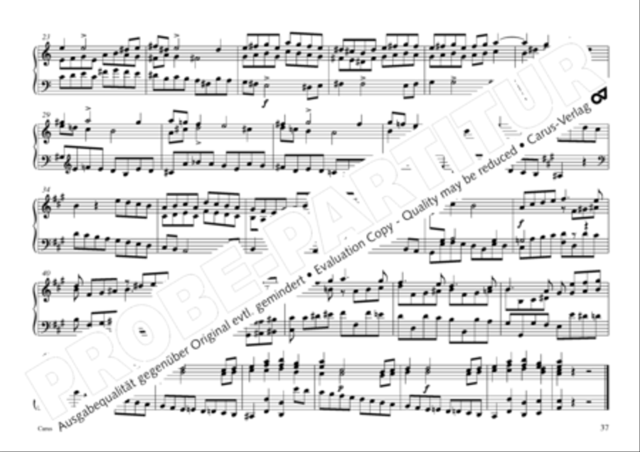 Vogler, 32 Preludes pour l' Orgue ou Pianoforte Piano scores gallery preview page 38