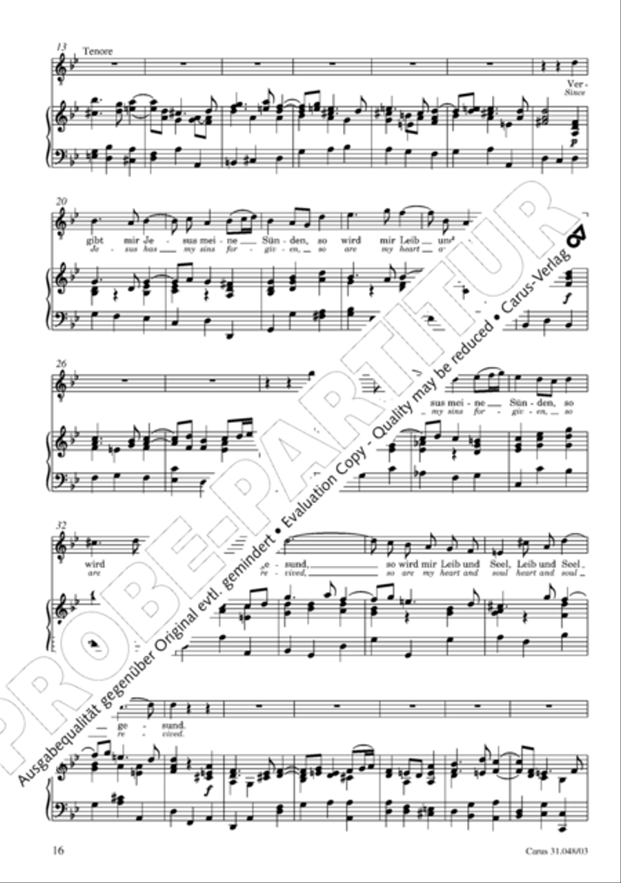 O wretch that I am, who then can release me (Ich elender Mensch, wer wird mich erlosen) 4-Part scores gallery preview page 17