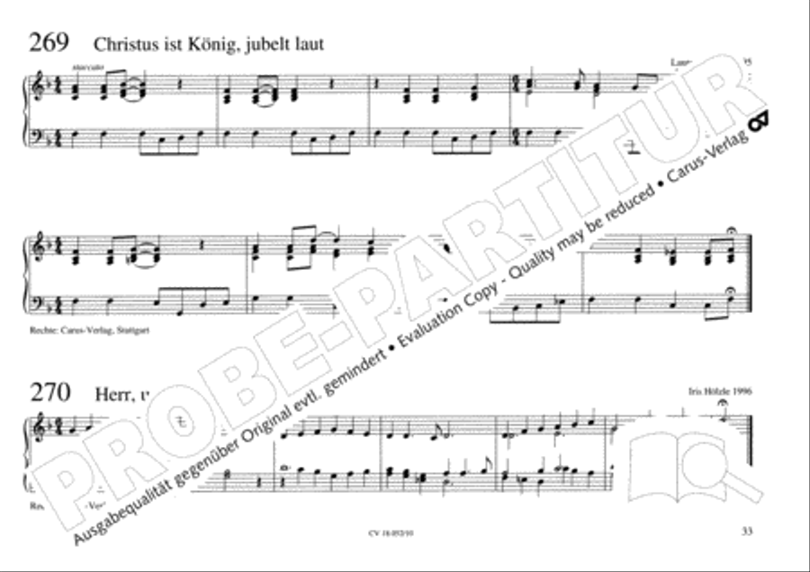 Esslinger Orgelbuch, Bd I-III Organ Solo scores gallery preview page 50