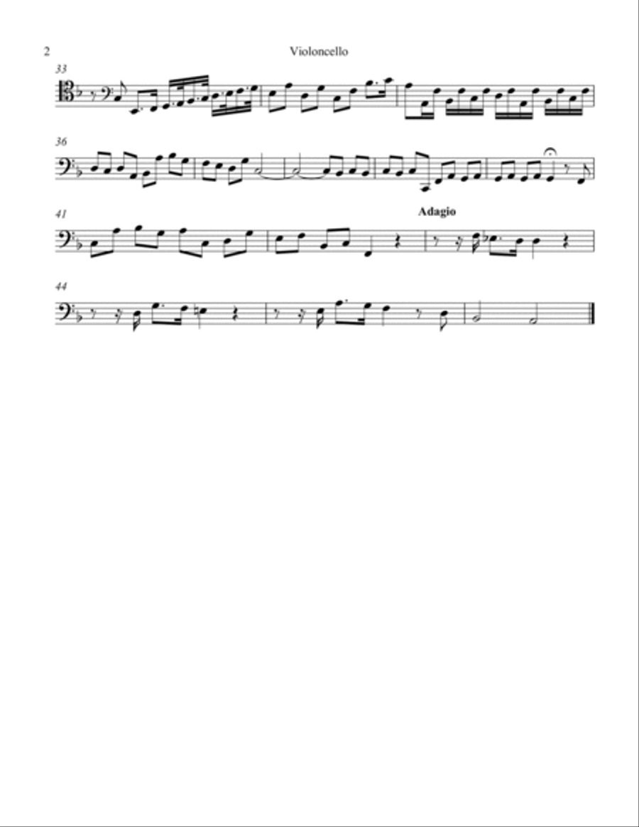 Concerto Grosso Op. 6 #2 Movement I String Orchestra scores gallery preview page 4