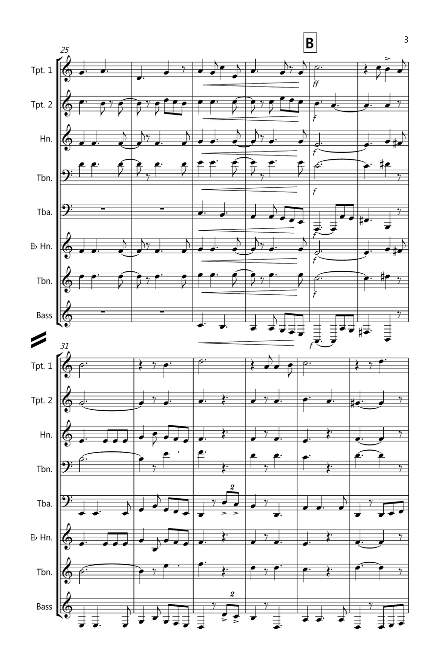 O Holy Night for Brass Quintet O Holy Night for Brass Quintet Brass Quintet scores gallery preview page 3