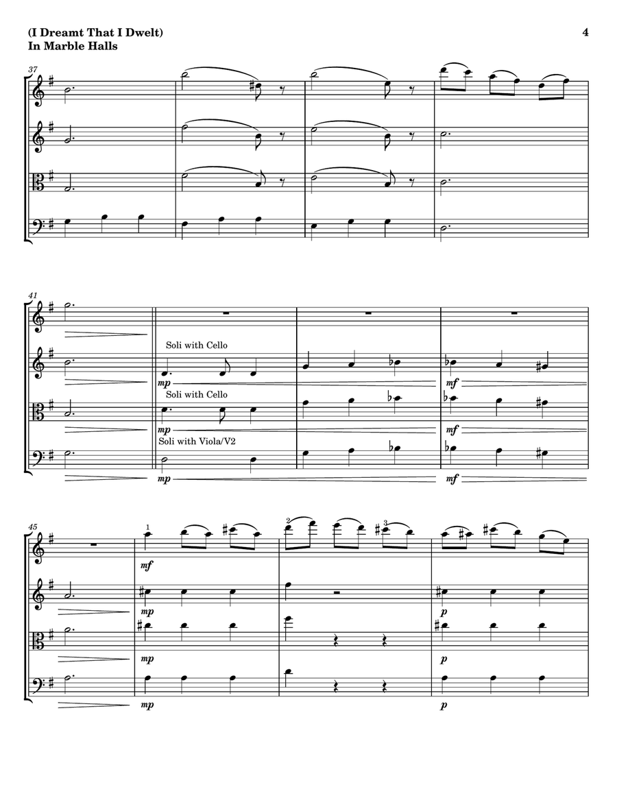 In Marble Halls - String Trio String Trio scores gallery preview page 4