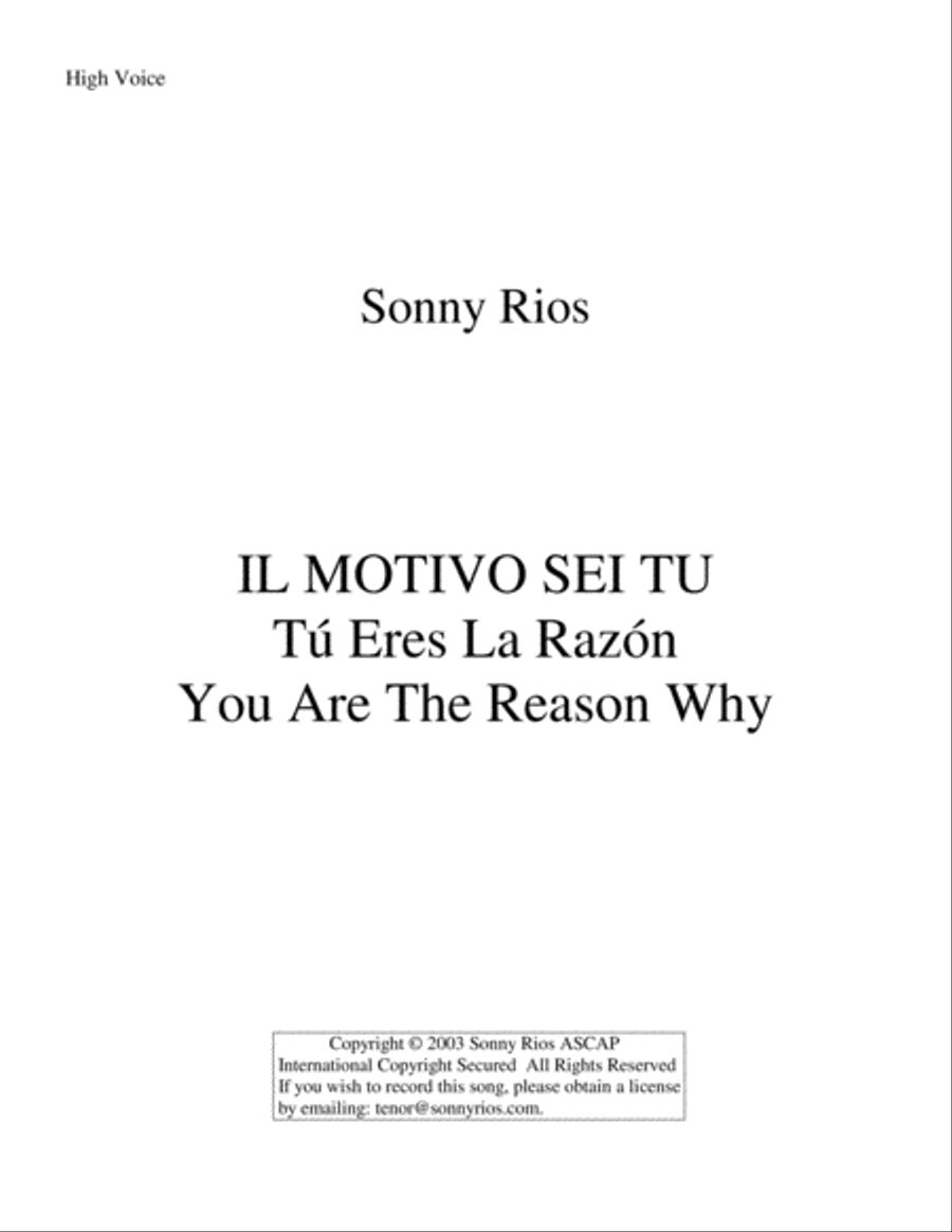 IL MOTIVO SEI TÙ image number null