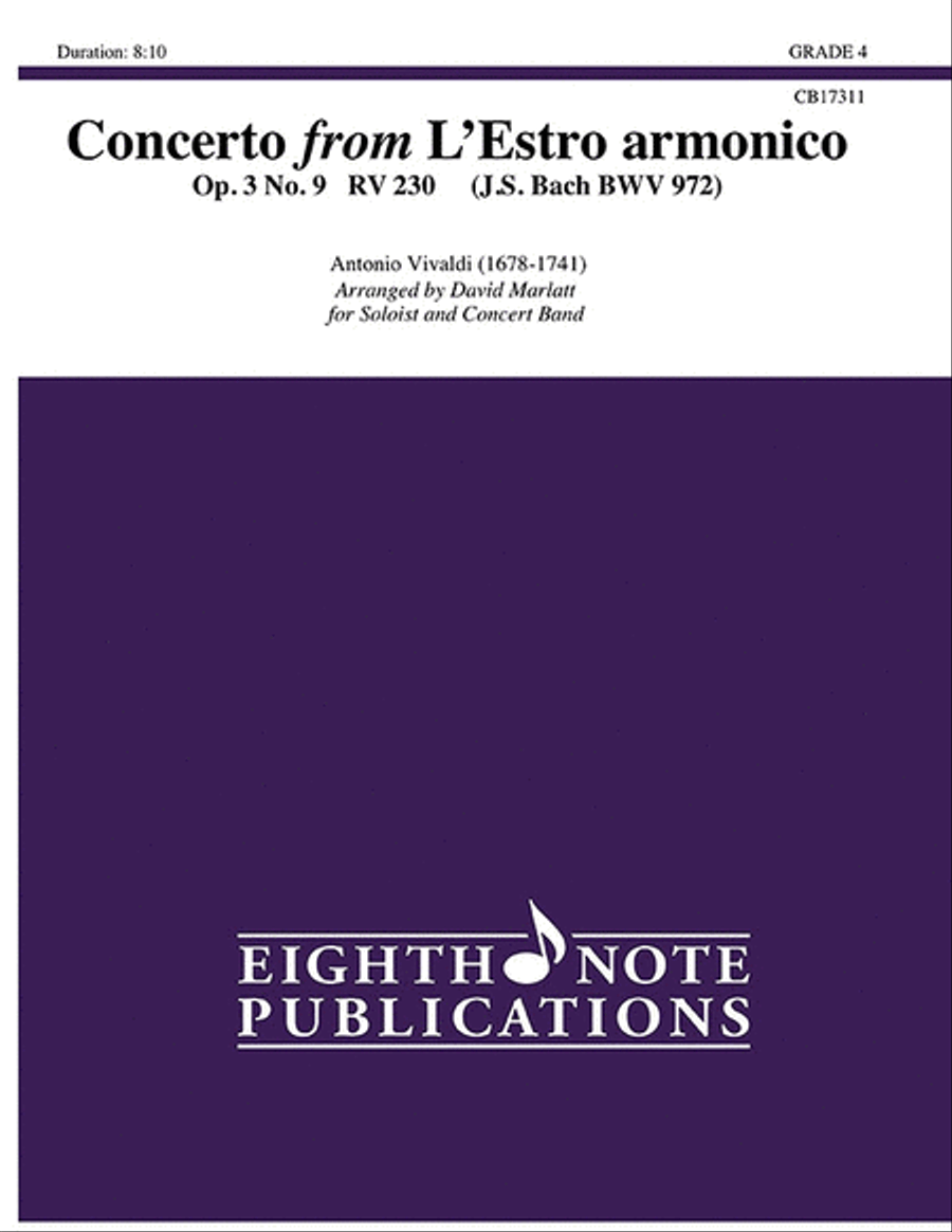 Concerto from L'Estro armonico Concert Band scores gallery preview page 1