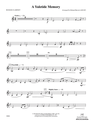 A Yuletide Memory: B-flat Bass Clarinet
