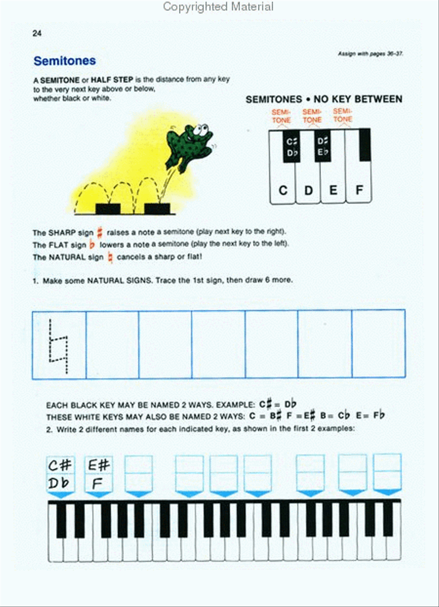 Alfred's Basic Piano Course Theory, Level 1B Piano Method scores gallery preview page 4