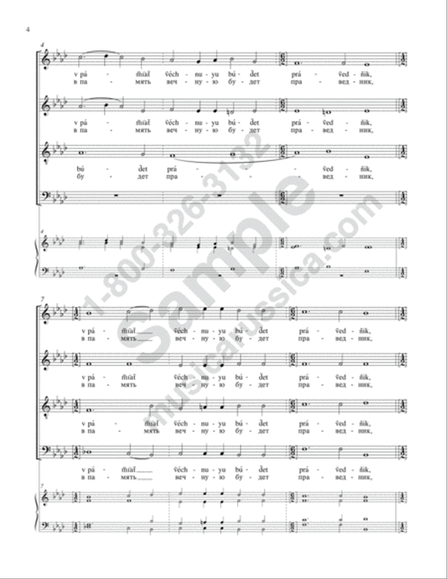 The Righteous Shall Be Remembered 4-Part scores gallery preview page 3