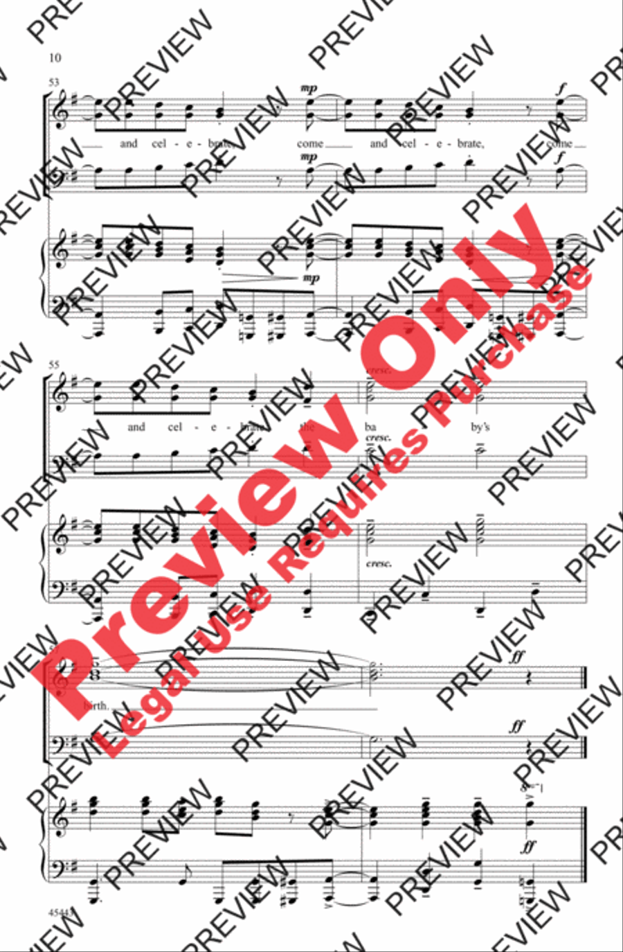 Sing with the Angels 3-Part scores gallery preview page 10
