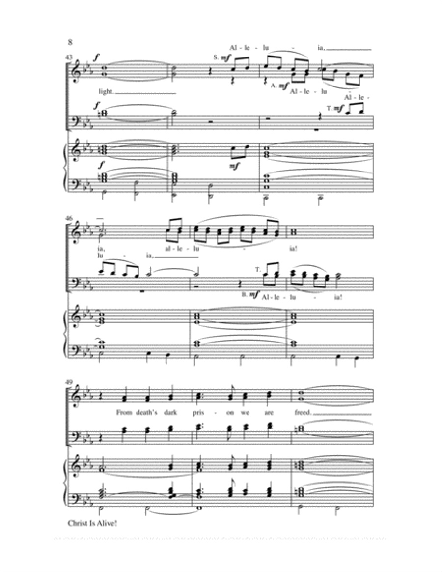 Christ Is Alive! Choir scores gallery preview page 7