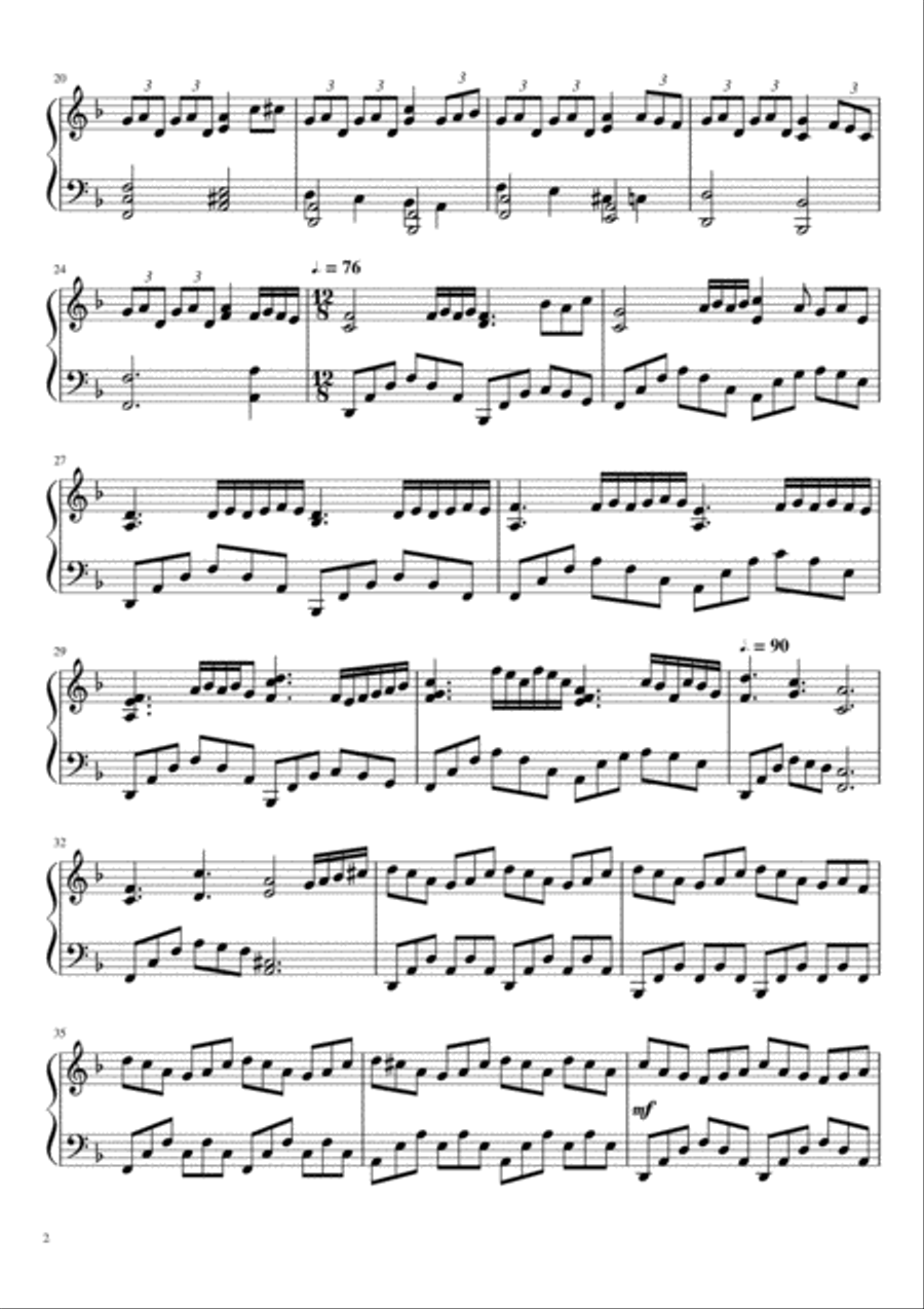 L'esprit L'esprit Piano Solo scores gallery preview page 2