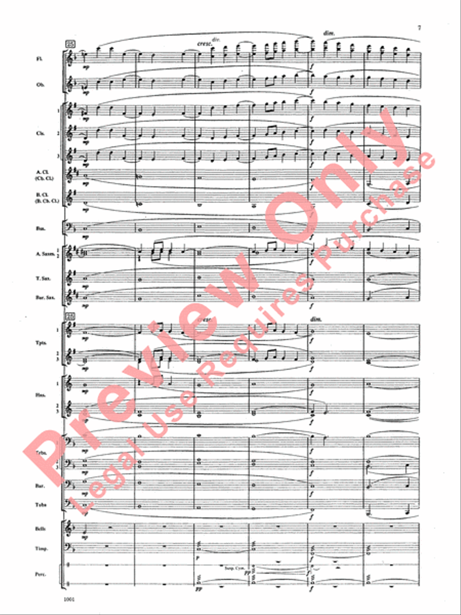 Ballad for Peace Ballad for Peace Concert Band scores gallery preview page 8