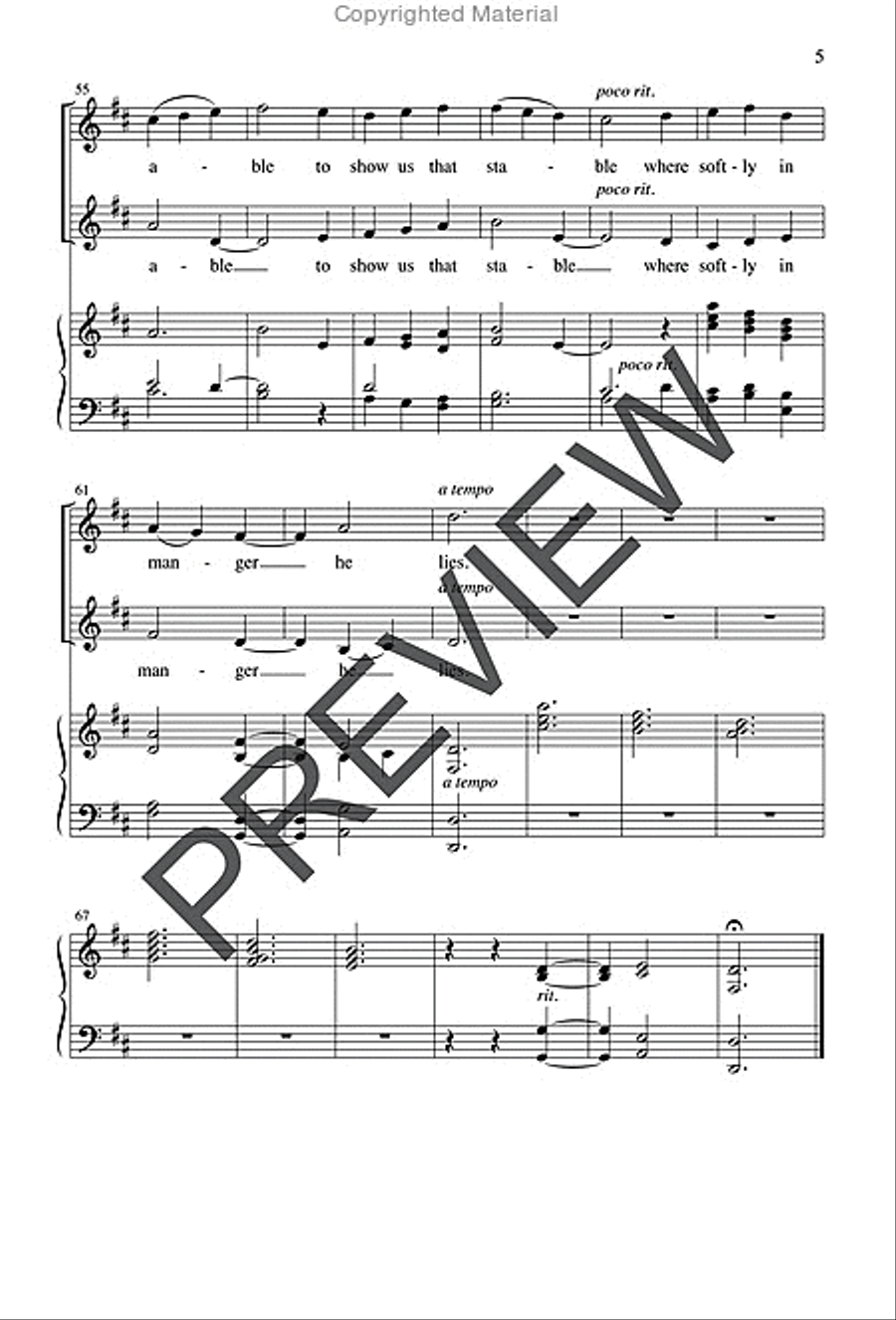 All Poor Folk and Humble Unison Choir scores gallery preview page 5