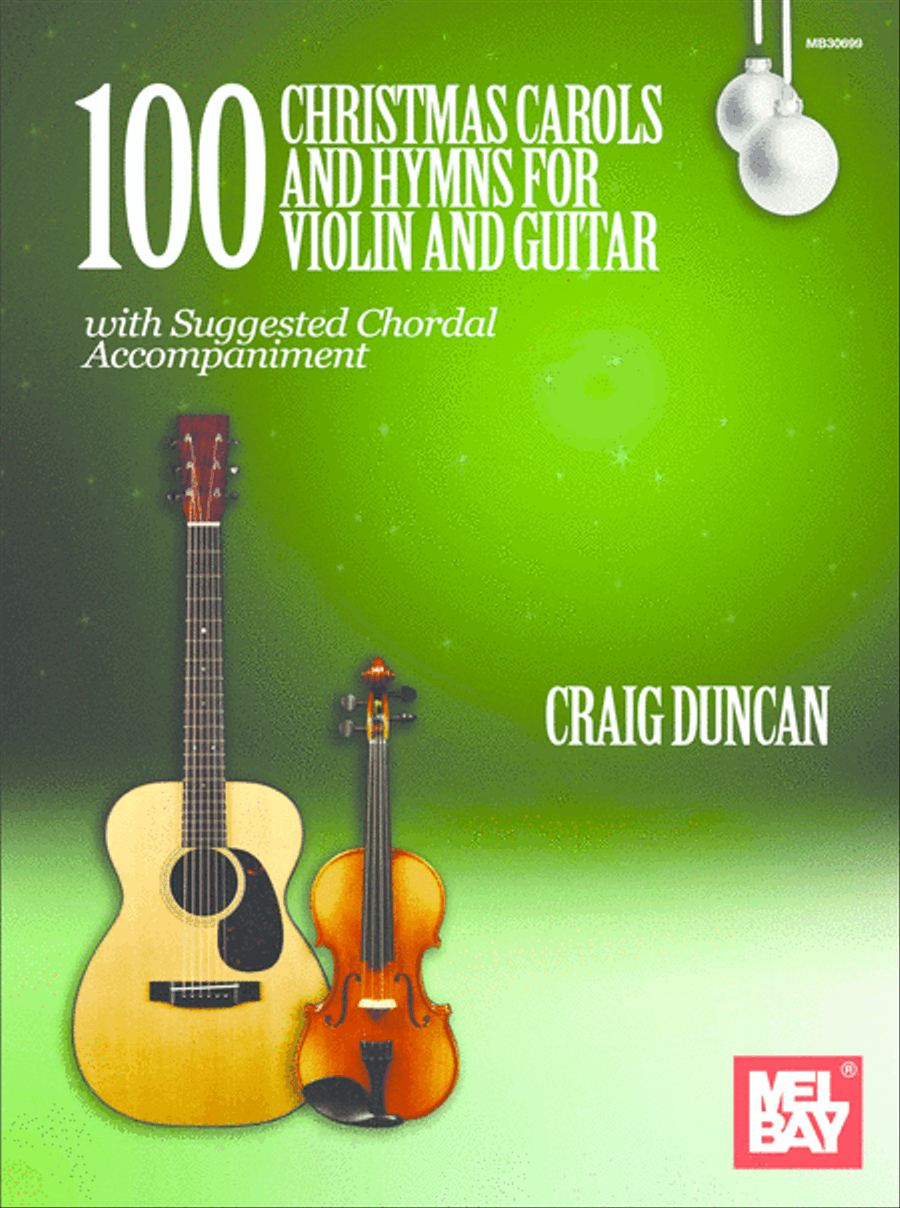 100 Christmas Carols and Hymns for Violin and Guitar Violin scores gallery preview page 1