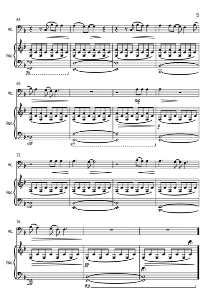 Chasing Cars Chasing Cars Piano scores gallery preview page 5