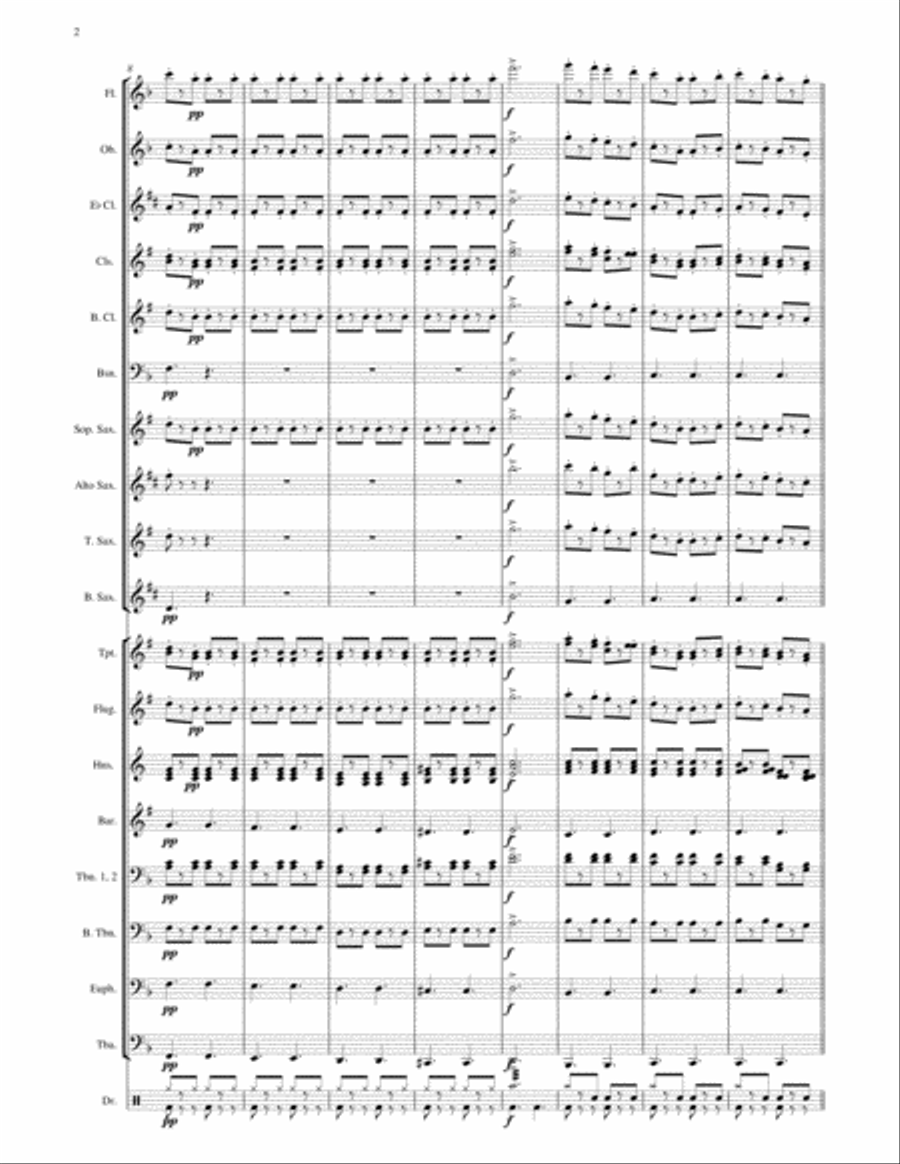 Funiculi Funicula - for Pep Band; Concert Band; Basketball Band; Jazz Combo Concert Band scores gallery preview page 6
