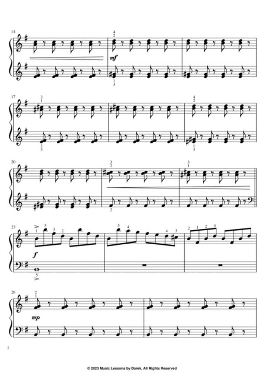 Winter from Concerto No. 4 in F Minor “The Four Seasons” (EASY PIANO) (RV 297) [Antonio Vivaldi] image number null