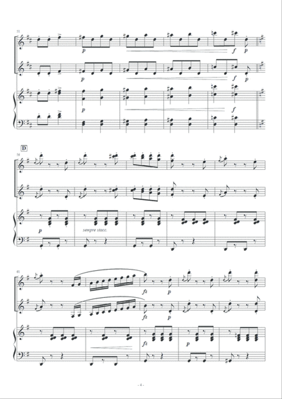 Tritsch Tratsch Polka / Johann Strauss II Percussion Ensemble scores gallery preview page 5