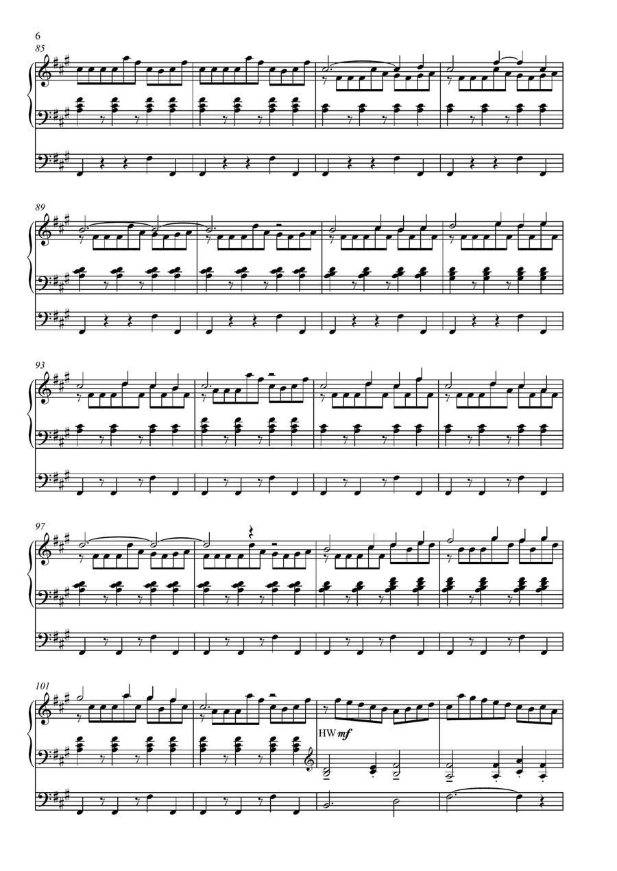 Toccata alla celtica for Organ Celtic Fiddle scores gallery preview page 6