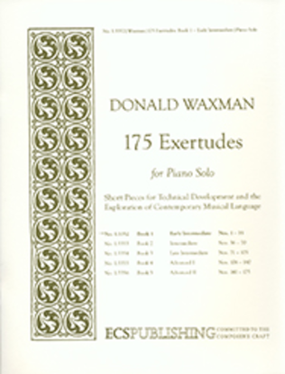 Book cover for 175 Exertudes, Book 1: Early Intermediate