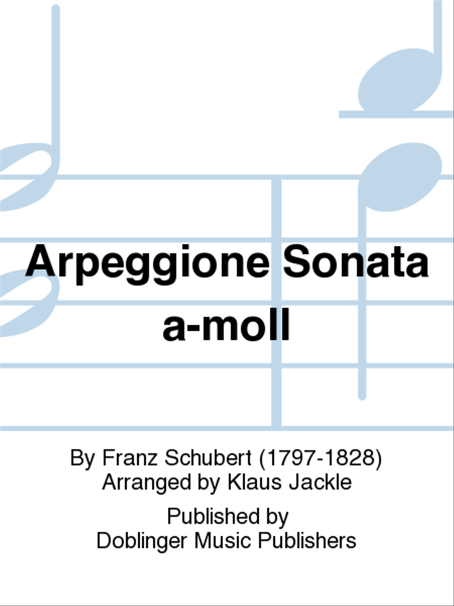 Arpeggione Sonata a-moll Arpeggione Sonata a-moll School and Community scores gallery preview page 1