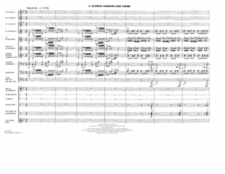 Five Olympic Fanfares - Full Score