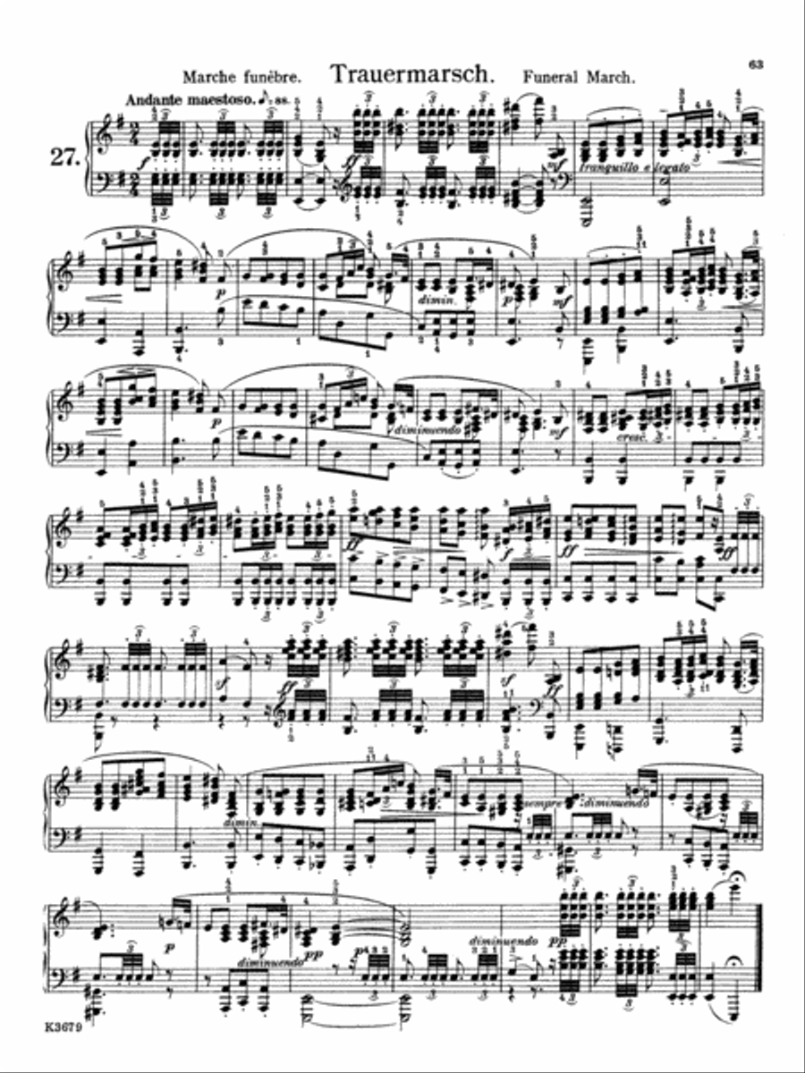 Song Without Words, Opus 62, No. 3 Piano Solo scores gallery preview page 1