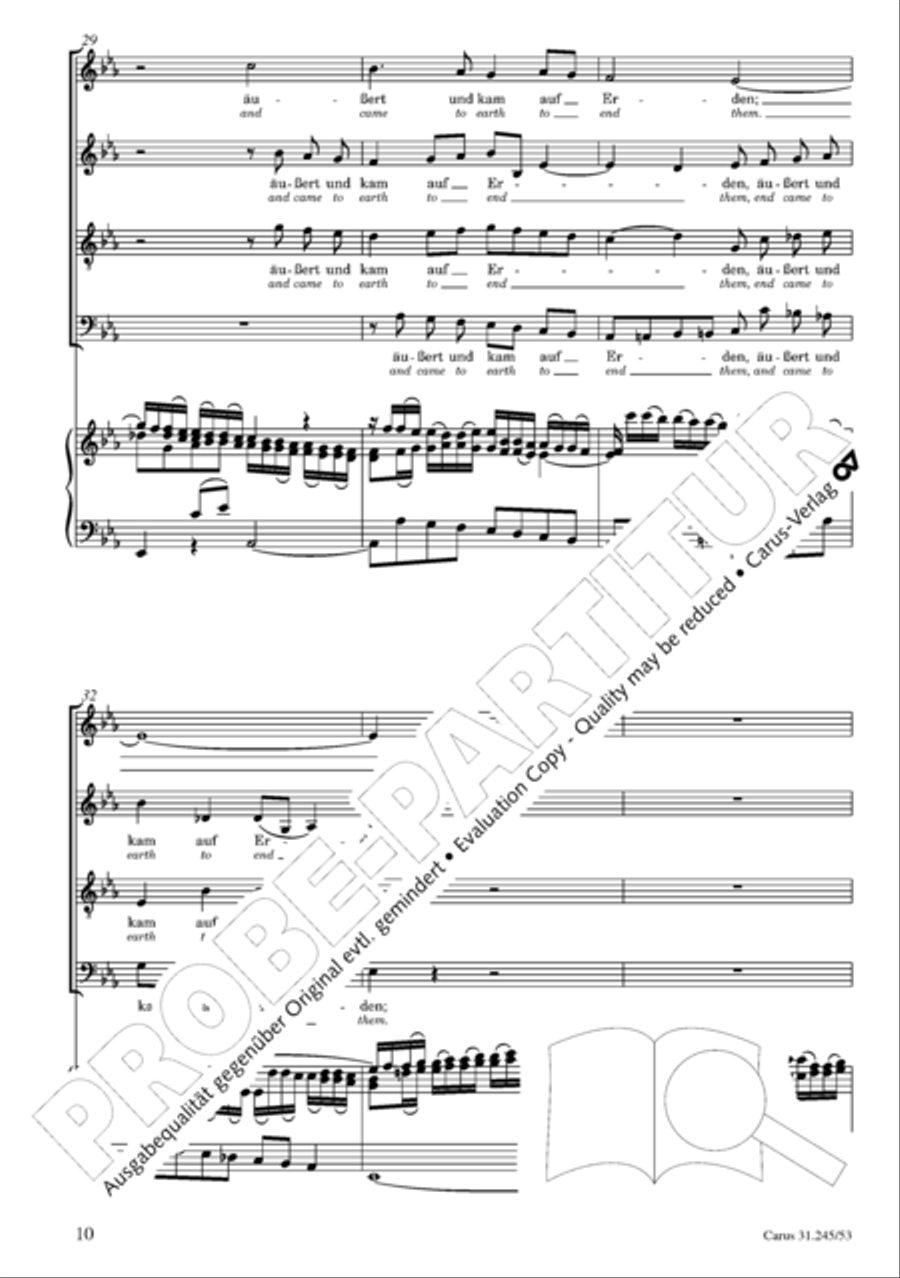 St. John Passion (Johannes-Passion) 4-Part scores gallery preview page 11