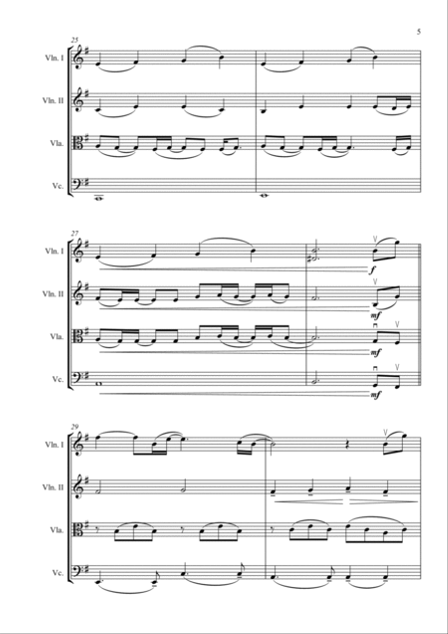 No Time To Die String Quartet scores gallery preview page 5