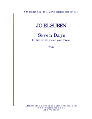 [Suben] Seven Days