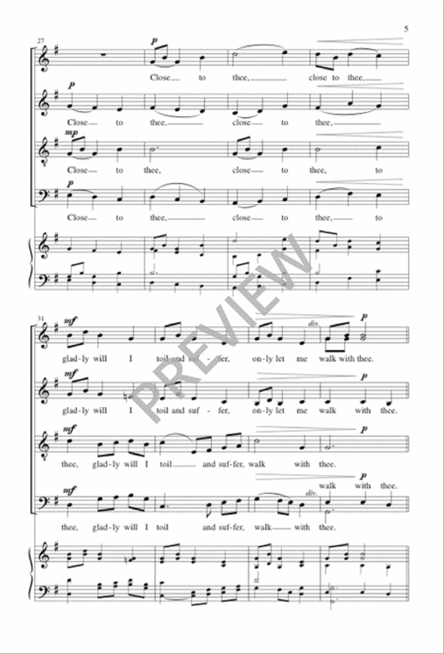 Close to Thee Divisi scores gallery preview page 6