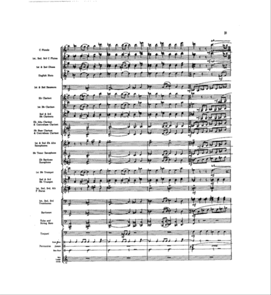 Caccia and Chorale Concert Band scores gallery preview page 30