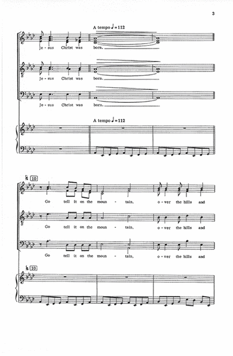 Go Tell It on the Mountain - SATB divisi