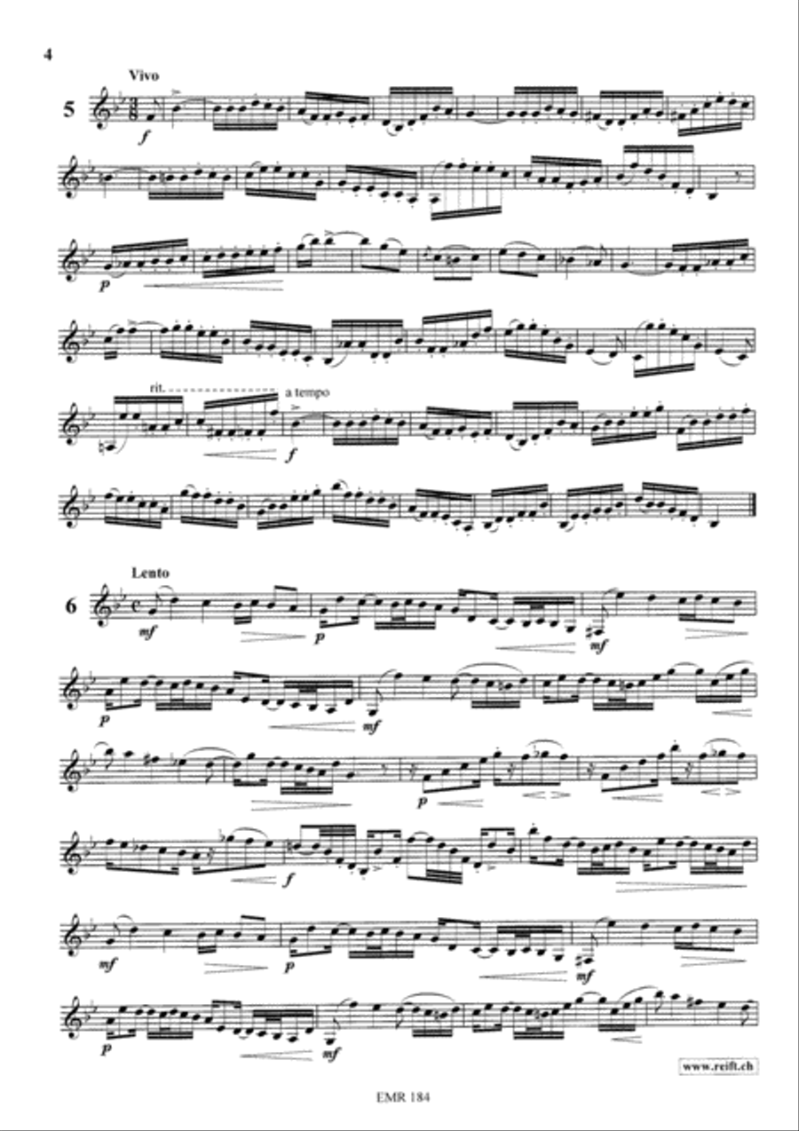 24 Melodic Studies 24 Melodic Studies Clarinet Solo scores gallery preview page 5