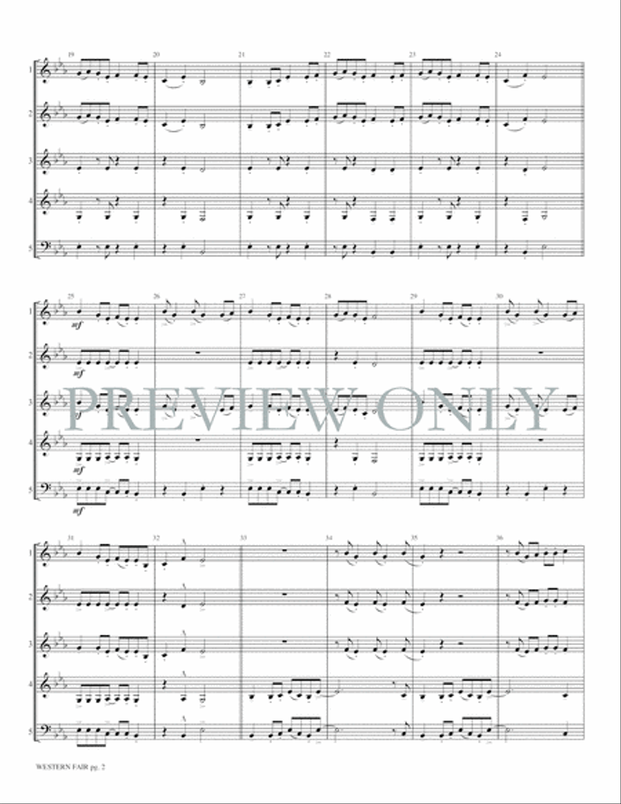 Western Fair Western Fair Woodwind Quartet scores gallery preview page 4