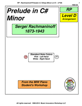 Rachmaninov - Level D - Prelude in C# Minor Arr. - (Key Map Tablature)