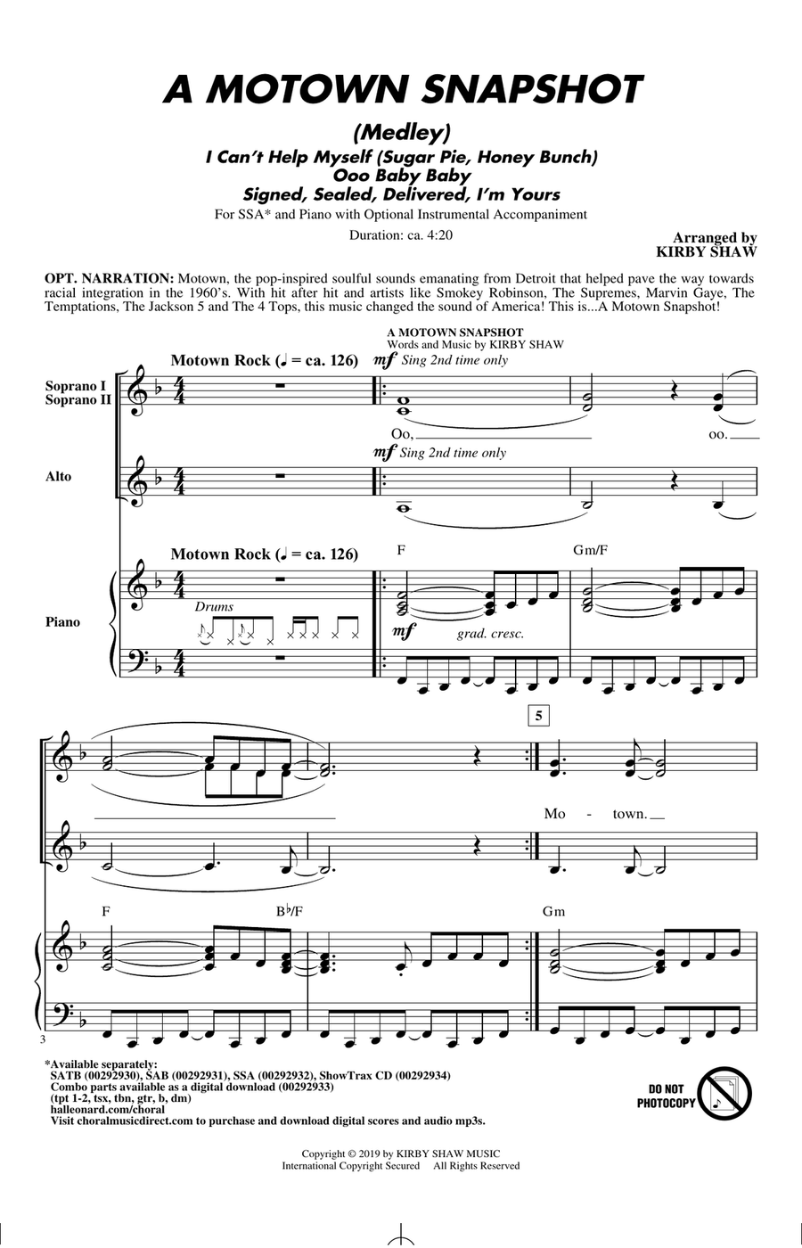A Motown Snapshot (Medley)
