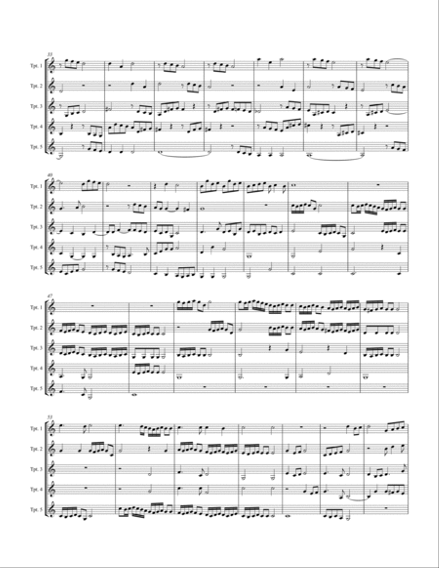 Canzon super Intradum Aechiopicam (C) Trumpet scores gallery preview page 3
