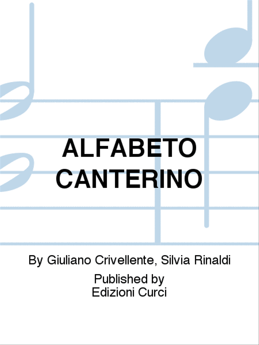 ALFABETO CANTERINO School and Community scores gallery preview page 1