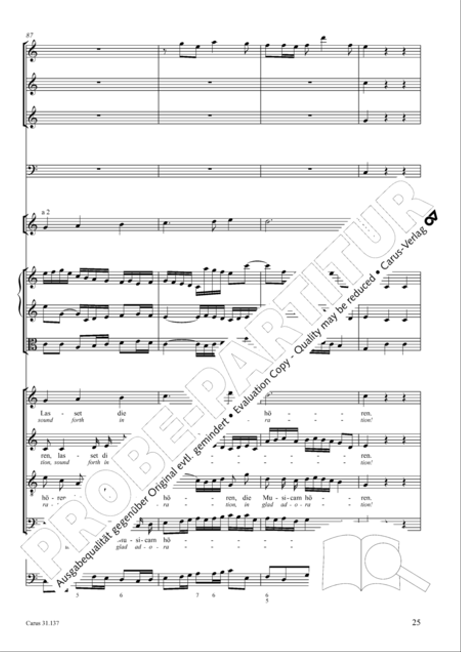 Praise ye, Almighty God, King and our ruler exalted (Lobe den Herren, den machtigen Konig der Ehren) ATB scores gallery preview page 26