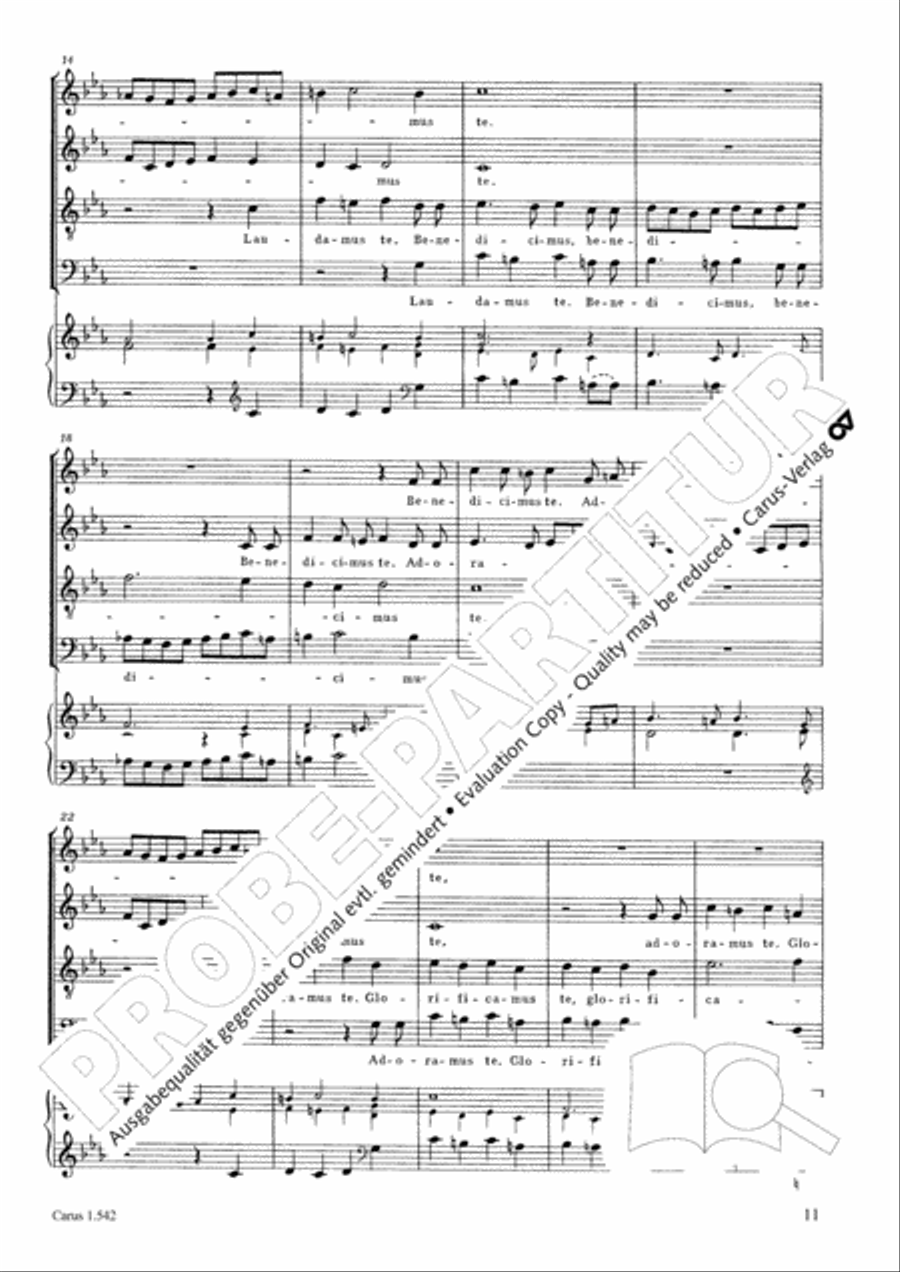 Messa a quattro voci da cappella 4-Part scores gallery preview page 12