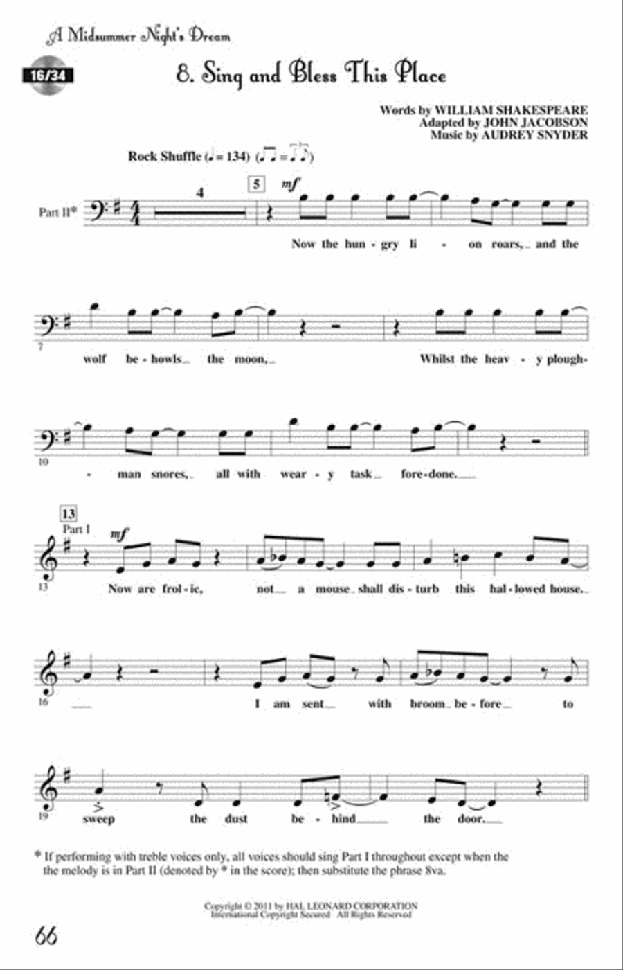 Midsummer Night's Dream, A - Youth Musical Choir scores gallery preview page 7