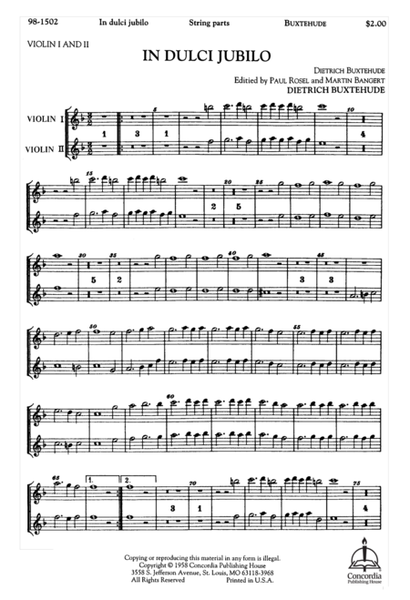 In dulci jubilo / Now Sing We, Now Rejoice (Violin 1 & 2)