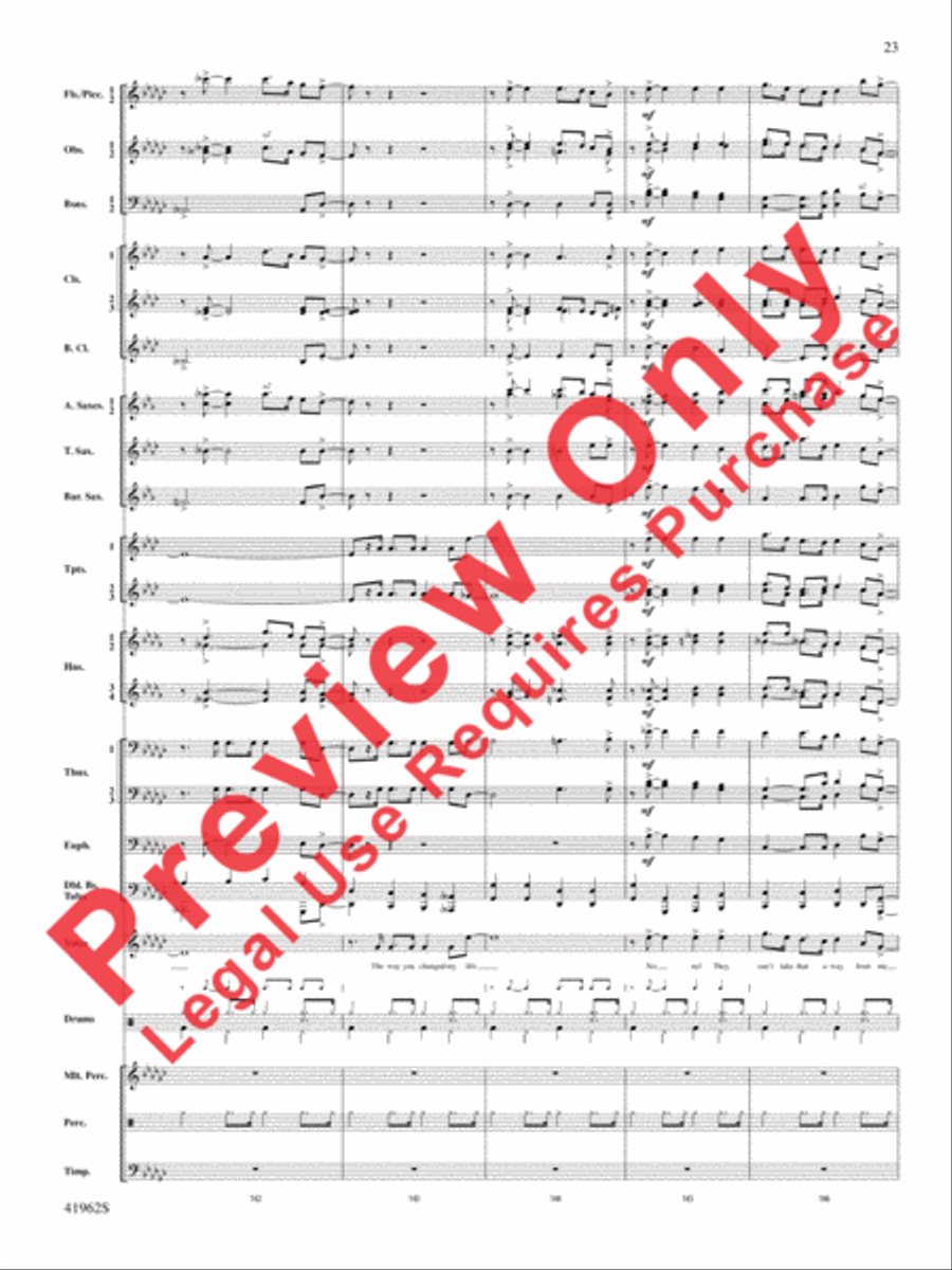 A Gershwin Tribute to Love Concert Band scores gallery preview page 24