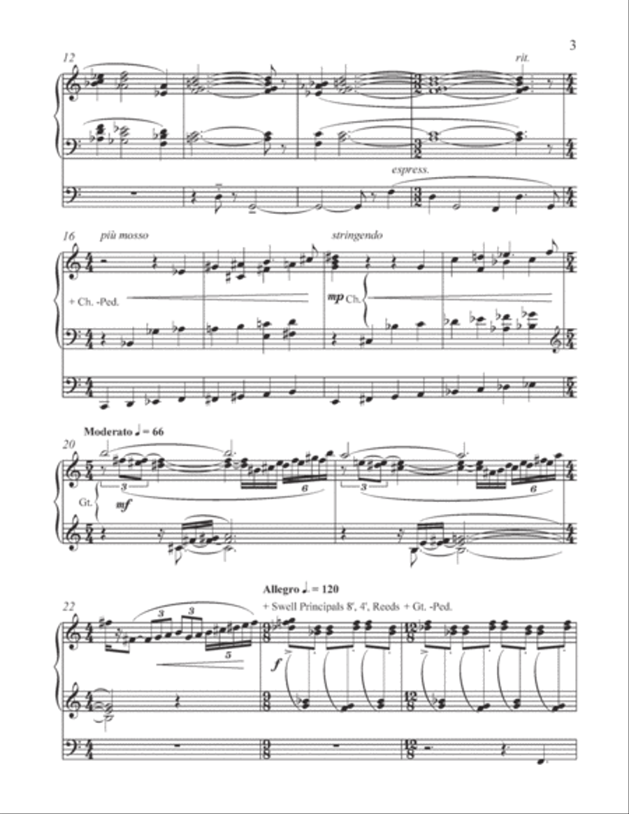 Fantasia and Fugue on Leoni Organ Solo scores gallery preview page 2