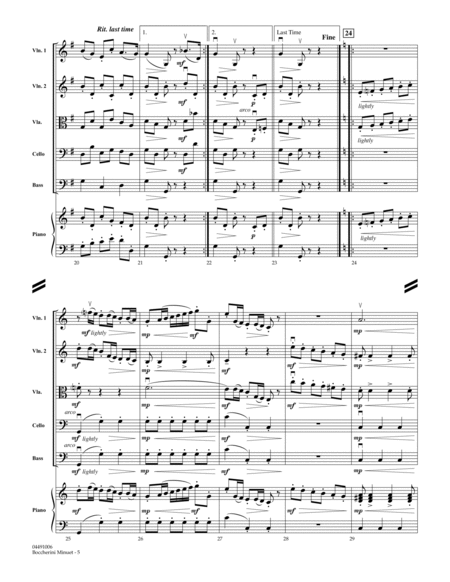 Boccherini Minuet - Full Score