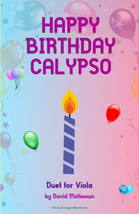 Happy Birthday Calypso, for Viola Duet