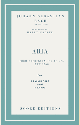 Book cover for Bach Air from Suite No.3 (for Trombone and Piano)